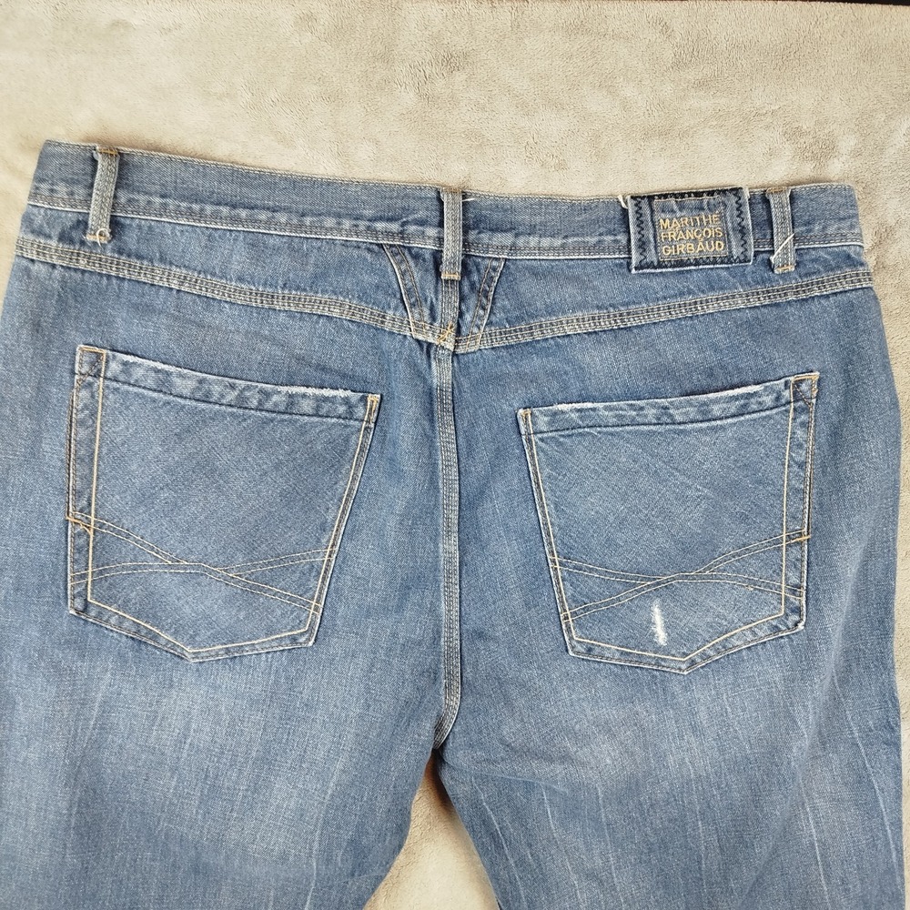 Vintage Marithe Francois Girbaud Blue X-Edge Relaxed Fit‎ Jeans Mens 42x31 - Picture 8 of 14